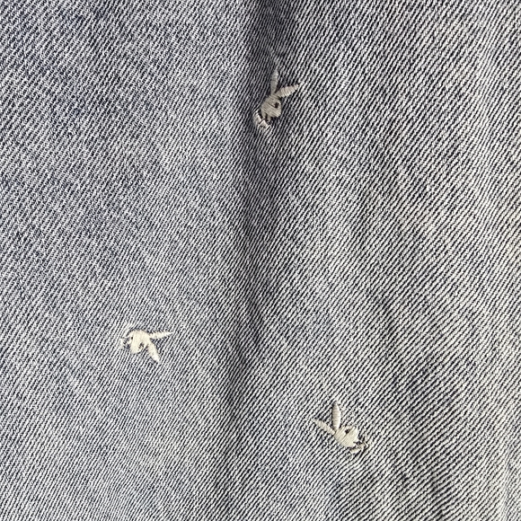 Playboy by Pacsun Raining Bunnies 90’s Boyfriend Drop Hem Light Wash Jeans 28 - Picture 9 of 12